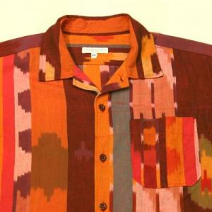 Engineered Garments / Camp Shirt_Cotton Ikat
