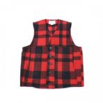 FILSON U.S.A. / Mackinaw Wool Vest_RED×BLACK