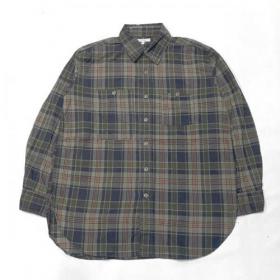 Engineered Garments /Work Shirt_Cotton Dark Madras