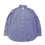 PostOveralls/ #3216 The NAVY CUT 2_Chambray indigo