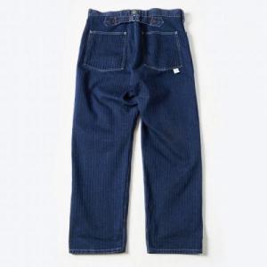 Post Overalls / #1301 ARMY Pants_ denim Indogo