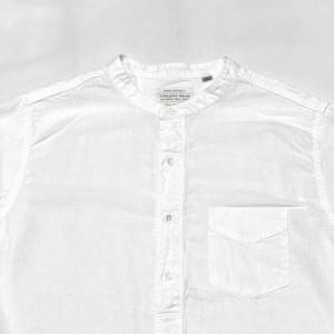 FULL COUNT / Stand Collar Chambray Shirt
