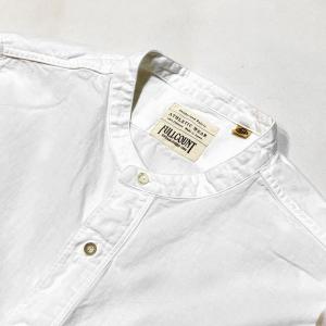 FULL COUNT / Stand Collar Chambray Shirt
