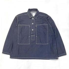 PostOveralls/ #1204 ARMY SHIRT_8 oz. denim