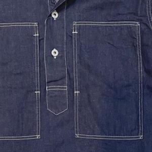 PostOveralls/ #1204 ARMY SHIRT_8 oz. denim