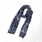 THE CORONA UTILITY / CA015 Indigo W Gauze Stole