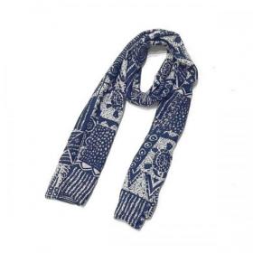 THE CORONA UTILITY / CA015 Indigo W Gauze Stole