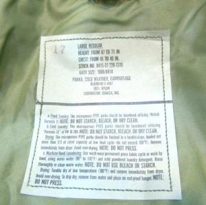 US MILITARY / DeadStock ECWCS GORE-TEX Parka