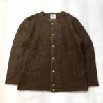 Jackman / JM8278 Wool Collarless Jacket_BROWN